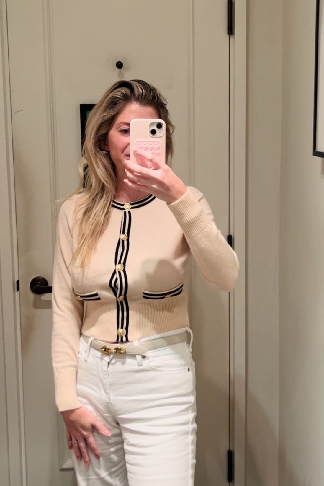 Loved this classy and cozy sweater! 