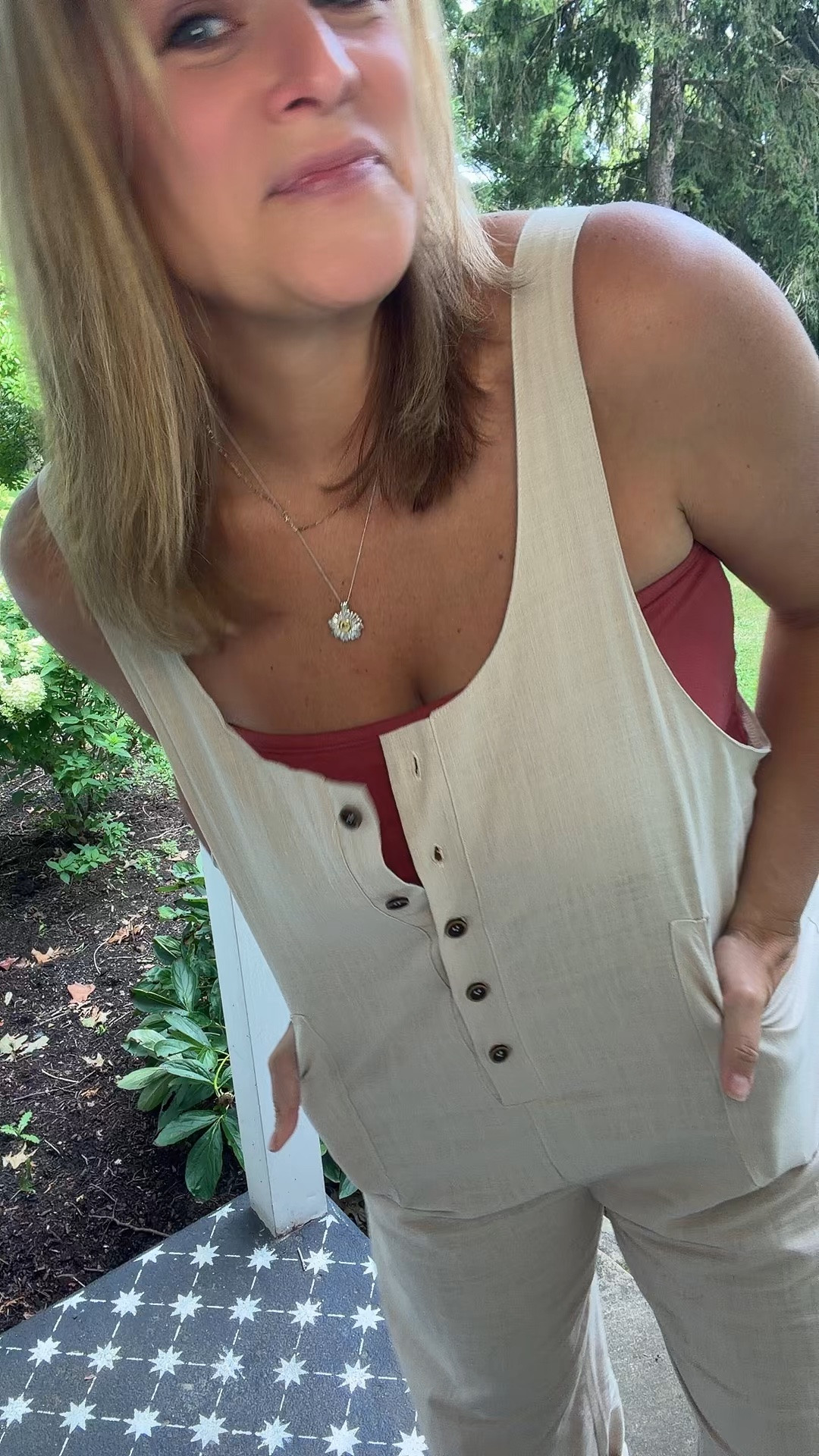 One jumpsuit. Endless outfits. 🤍✨

This linen + cotton blend is the ultimate throw-on-and-go piece. Adjustable straps, the cutest button details, multiple colors, and so comfy you’ll want to live in it. Pair it with a tank now, a tube top for summer, or layer with long sleeves when the weather cools down. 🍂

The outfit you’ll reach for on repeat. 🤎…and bonus, it’s on SALE! 

#MomStyle #LinenStyle #CapsuleWardrobe #EverydayOutfit #AffordableFashion

#LTKTall #LTKMidsize #LTKOver40