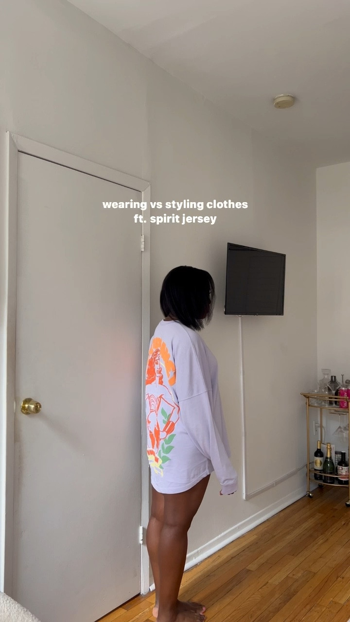 Spirit jersey, outfit inspo, casual outfit, everyday outfit, outfit ideas, relaxed outfit, denim skirt, ootd, knee high boots, spring outfits 

#LTKfindsunder100 #LTKsalealert #LTKSpringSale