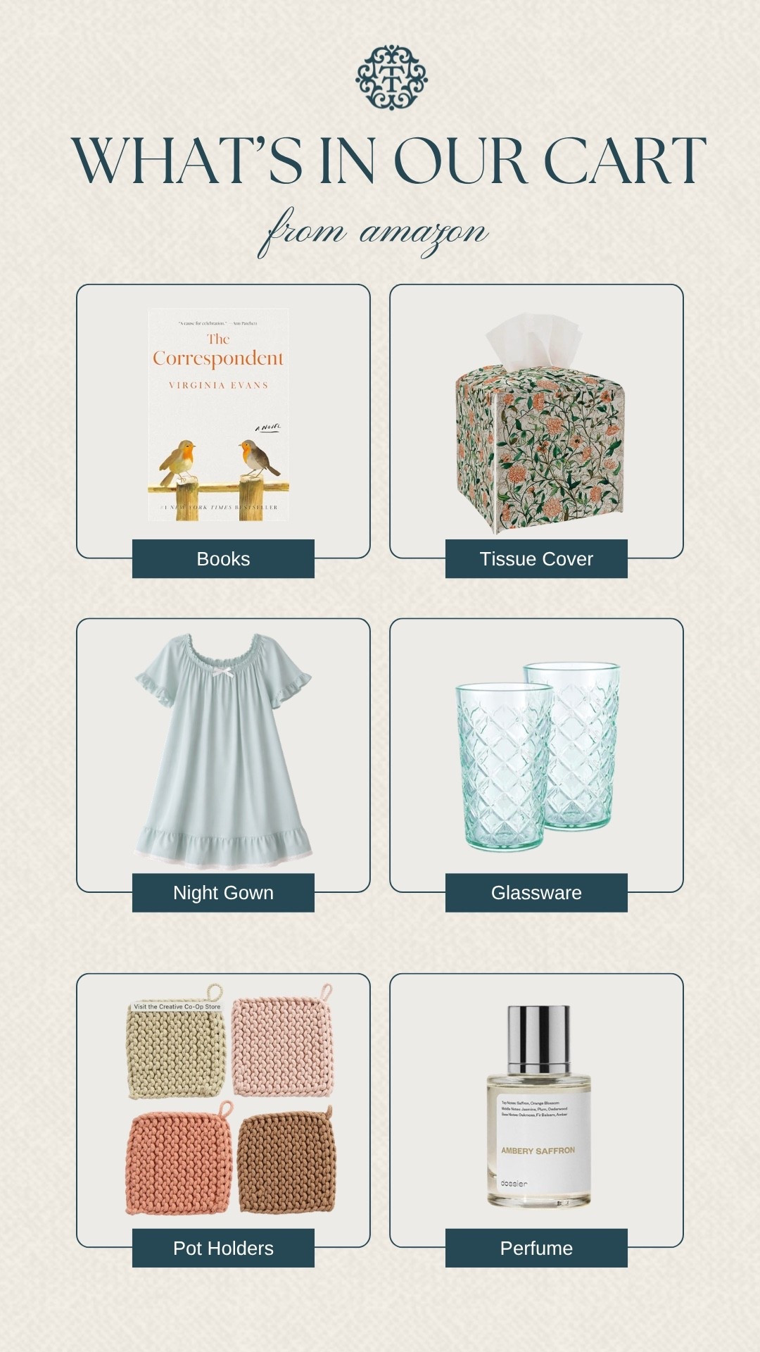 Another peek at what’s in our Amazon cart right now! The nightgown and glass wear give a soft feel for the season, while the tissue cover adds a fun touch! These are picks that you will constantly come back to!

#LTKBeauty #LTKOver40 #LTKSeasonal