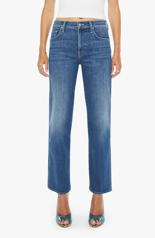 MOTHER The Rambler High Waist Ankle Jeans in Catch My Drift at Nordstrom, Size 33 | Nordstrom
