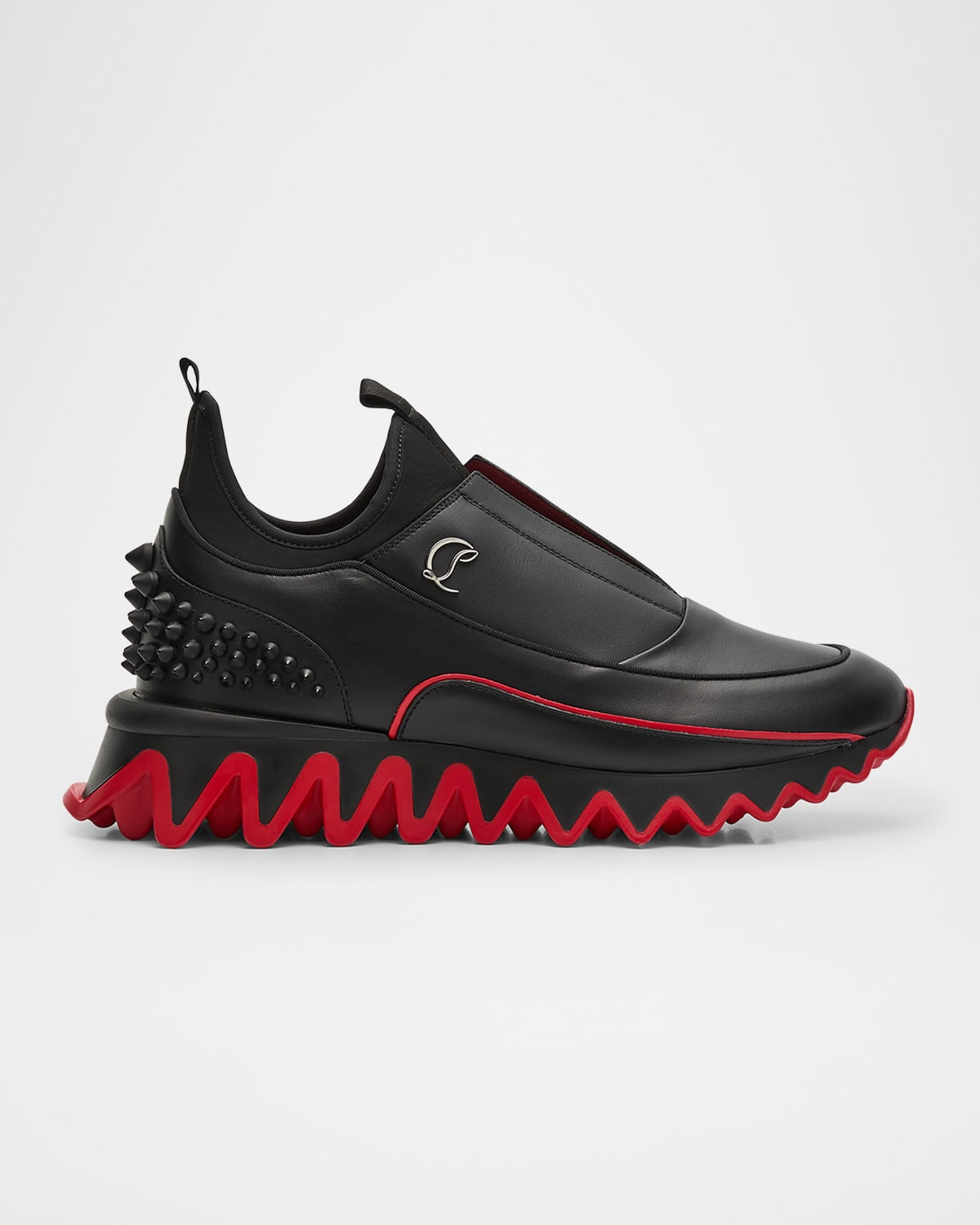 Men's Sharkyloub SP Spikes Leather Runner Sneakers | Neiman Marcus