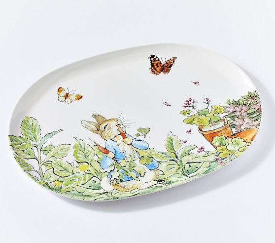 Peter Rabbit™ Garden Platter | Pottery Barn Kids