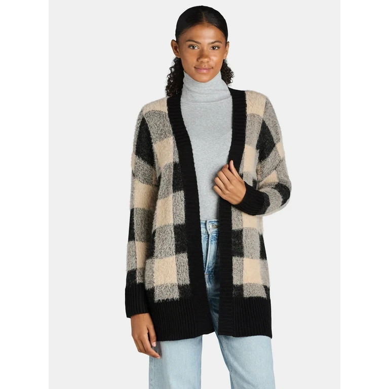 Dreamers by Debut Women's Open Front Cardigan Sweater, Midweight, Sizes XS-XL - Walmart.com | Walmart (US)