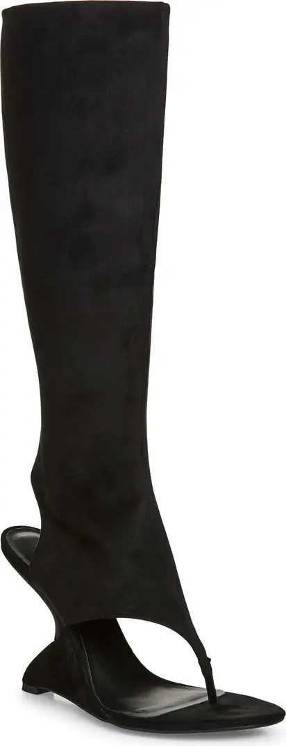 What's-Up Knee High Sculpted Wedge Sandal Boot (Women) | Nordstrom