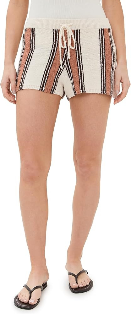 LE BOP Women's Striped Shorts | Amazon (US)