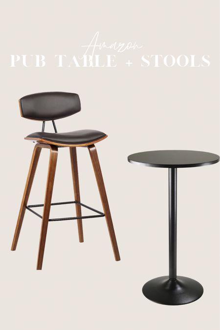 Pub table and stools, pub table, bar table, bar height table, bar height stools 

#LTKhome