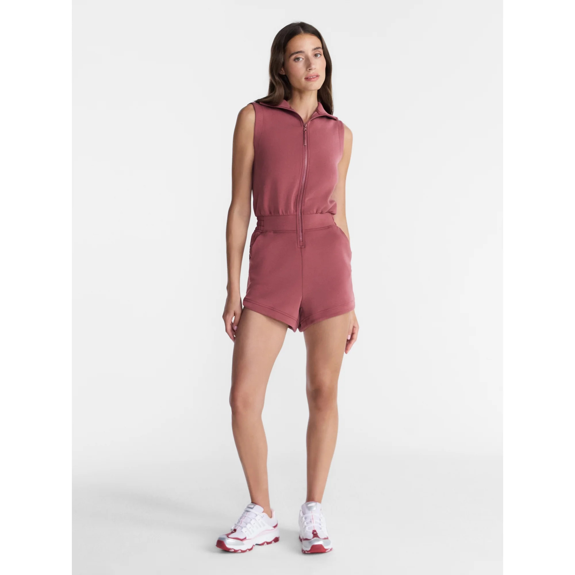 Avia Women's Scubaknit Romper, Sizes XS-4X | Walmart (US)