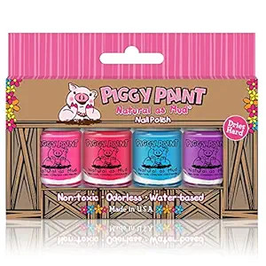 Piggy Paint | 100% Non-Toxic Girls Nail Polish | Safe, Cruelty-free, Vegan, & Low Odor for Kids |... | Amazon (US)