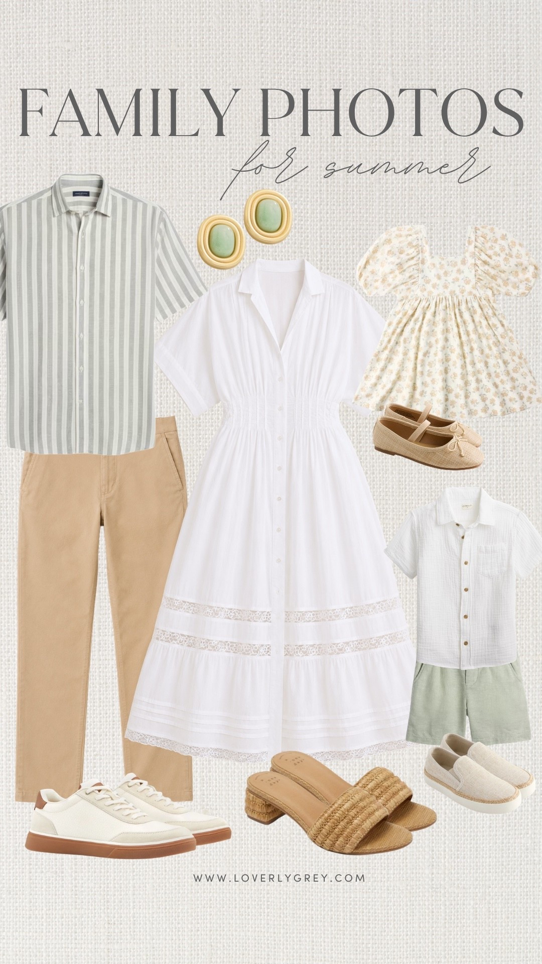If you’re in need of family photo outfit ideas, look no further! 

Loverly Grey, summer family photo outfit ideas, white maxi dress, men’s summer outfit ideas, kids summer outfit ideas, boys summer outfit ideas, girls summer outfit ideas

#LTKKids #LTKMens