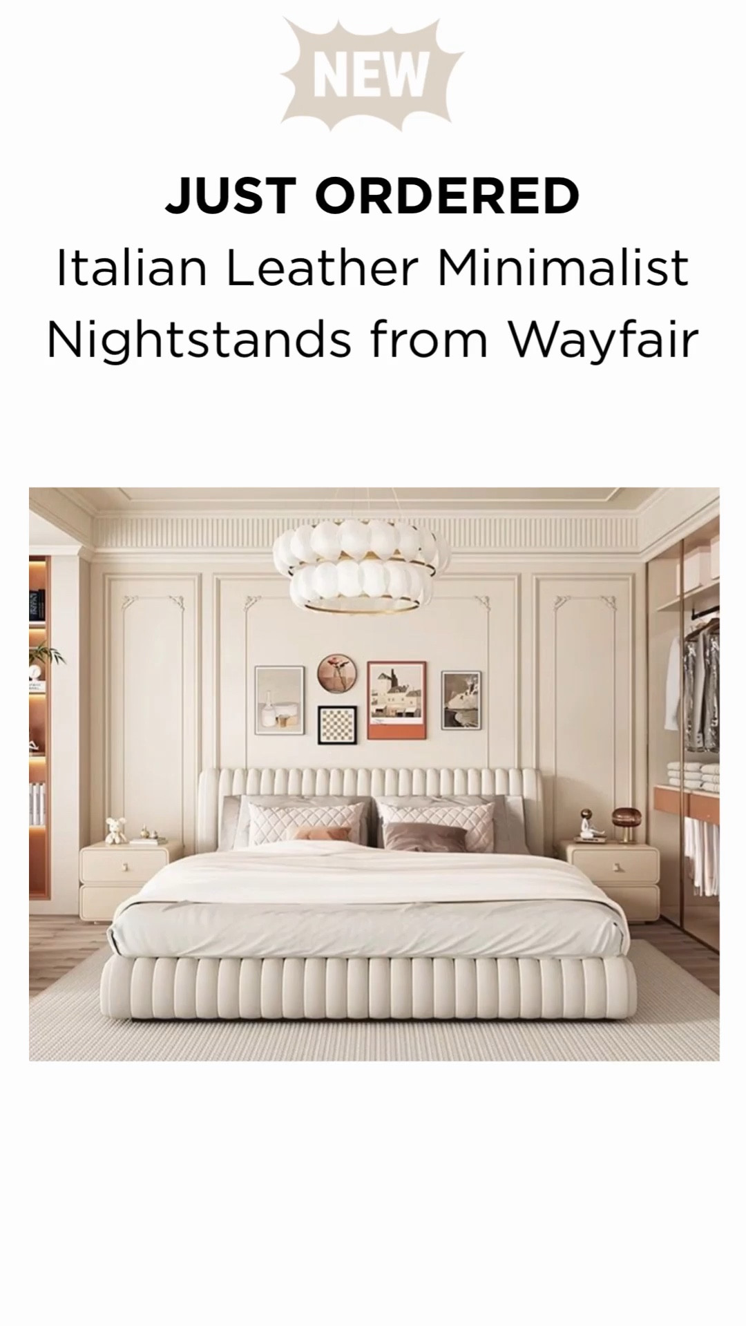 New from Wayfair! Bedside tables in a cream faux leather LTK home refresh for LTK seasonal ideas for decorating LTK day in my life 

#LTKHome #LTKSeasonal #LTKdayinmylife