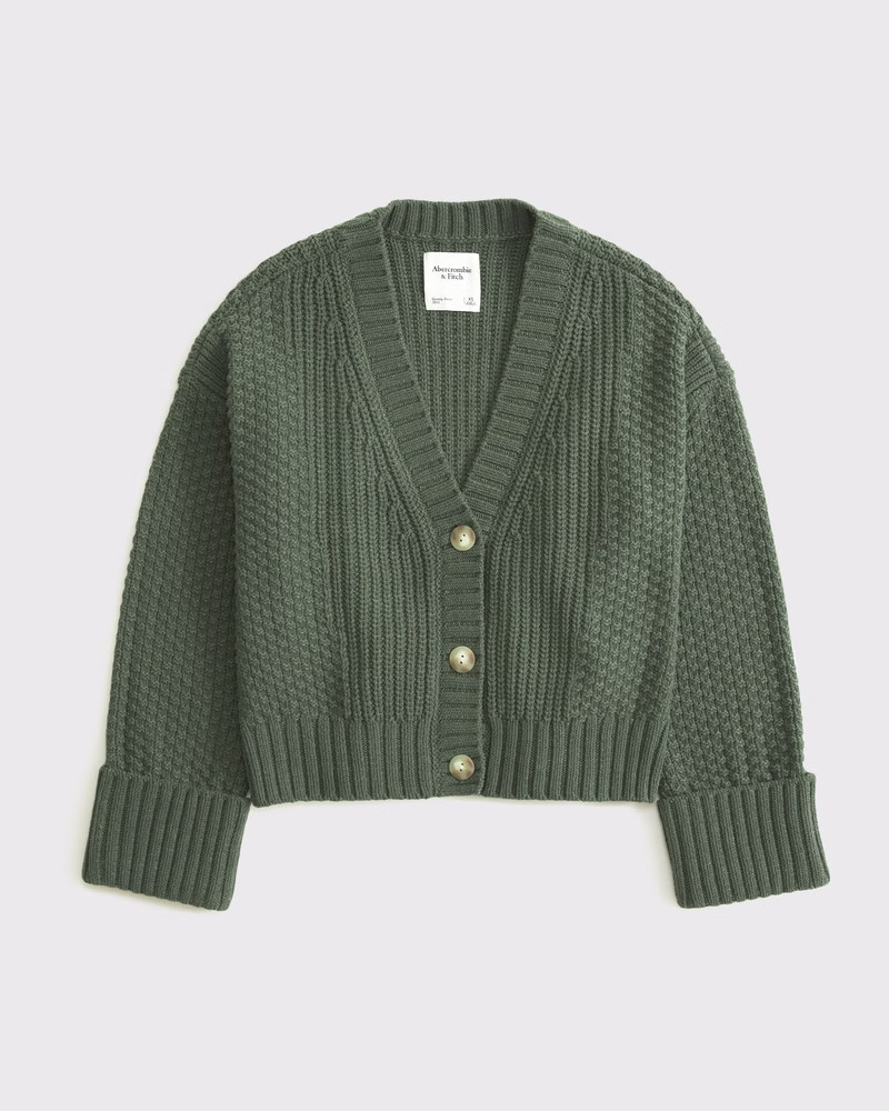 Women's The A&F Cameron Seed Stitch Cardigan | Women's Tops | Abercrombie.com | Abercrombie & Fitch (US)