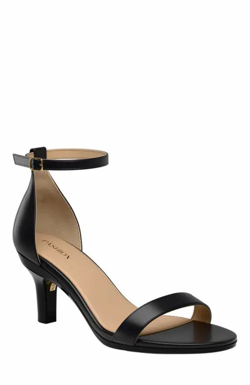 Pashion Footwear The Pashionista 3"" Stiletto Heel in Coal Leather at Nordstrom, Size 7.5 | Nordstrom