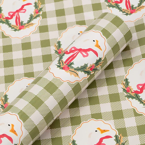 Red Shed  Goose Plaid Christmas Wrapping Paper | Tractor Supply