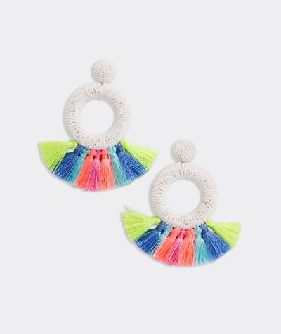 Multi Colored Tassel Earrings | vineyard vines