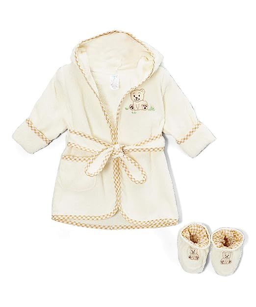 Spasilk 100% Cotton Hooded Terry Bathrobe with Booties—Baby Girl Gifts—Baby Boy Gifts—0-9 M... | Amazon (US)