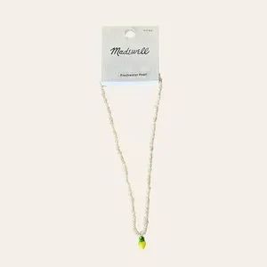Madewell Freshwater Pearl Lemon Necklace NEW | Poshmark
