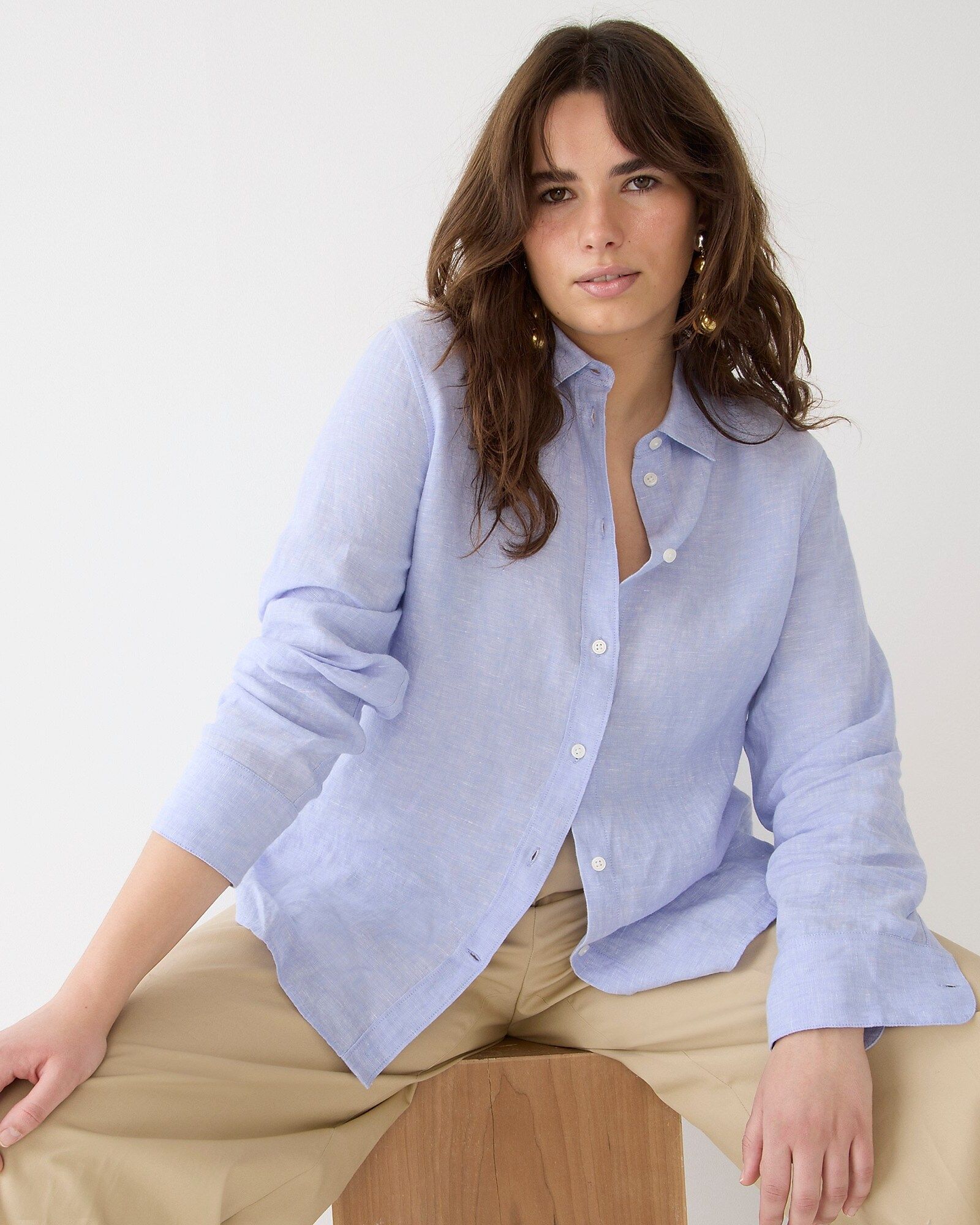 Slim-fit Baird McNutt Irish linen shirt | J. Crew US