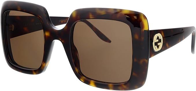 Gucci GG0896S-002 Havana Oversized Square Sunglasses for womens | Amazon (US)