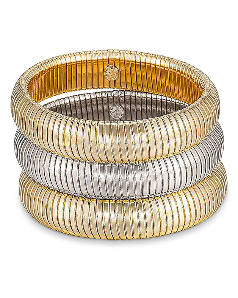 Ettika Flex Snake Chain Stretch Bracelet, Set of 3 | Bloomingdale's (US)