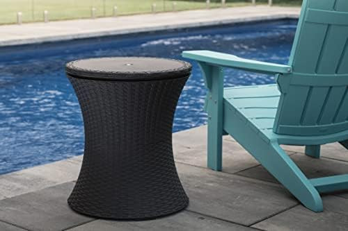 Keter Pacific Cool Bar Outdoor Patio Furniture and Hot Tub Side Table with 7.5 Gallon Beer and Wi... | Amazon (US)