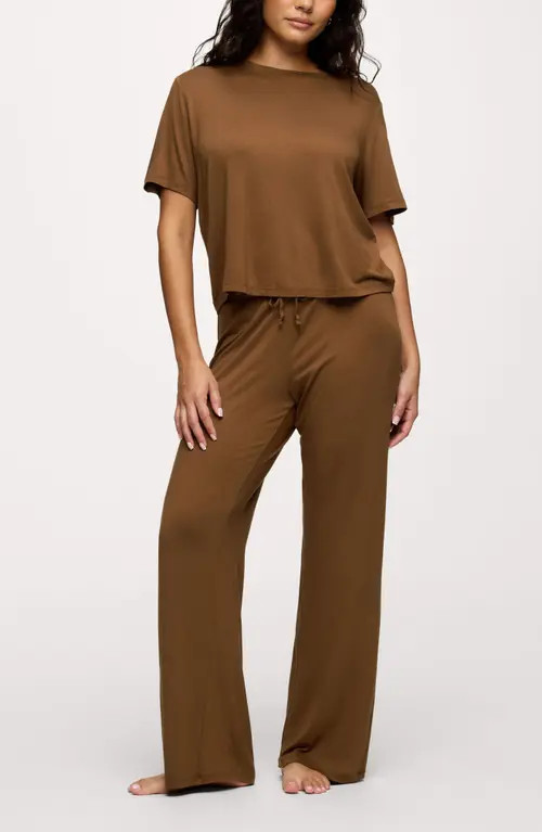nuuds Pajama Set in Chocolate at Nordstrom, Size Medium | Nordstrom