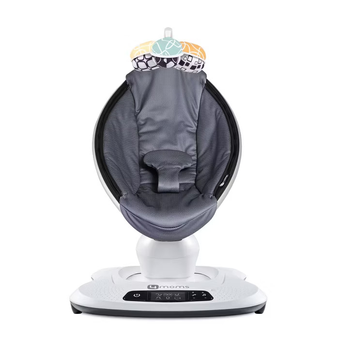 4moms mamaRoo 4 5 Unique Motions Bluetooth Enabled Multi-Motion Baby Swing - Dark Gray Cool Mesh | Target