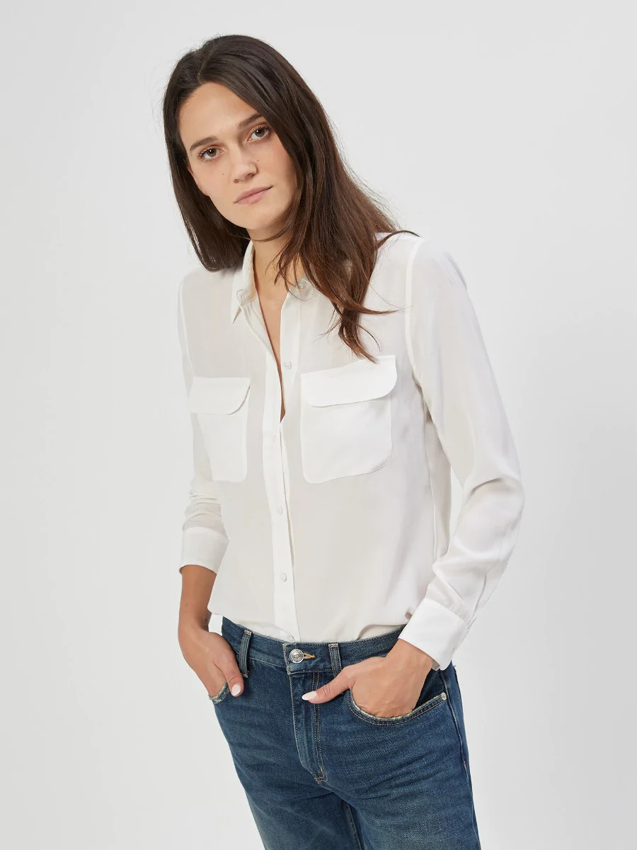 slim signature silk shirt | Equipment
