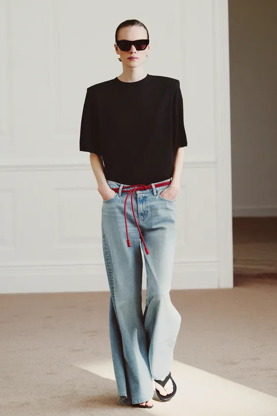 100% LEATHER CORD BELT | Zara US