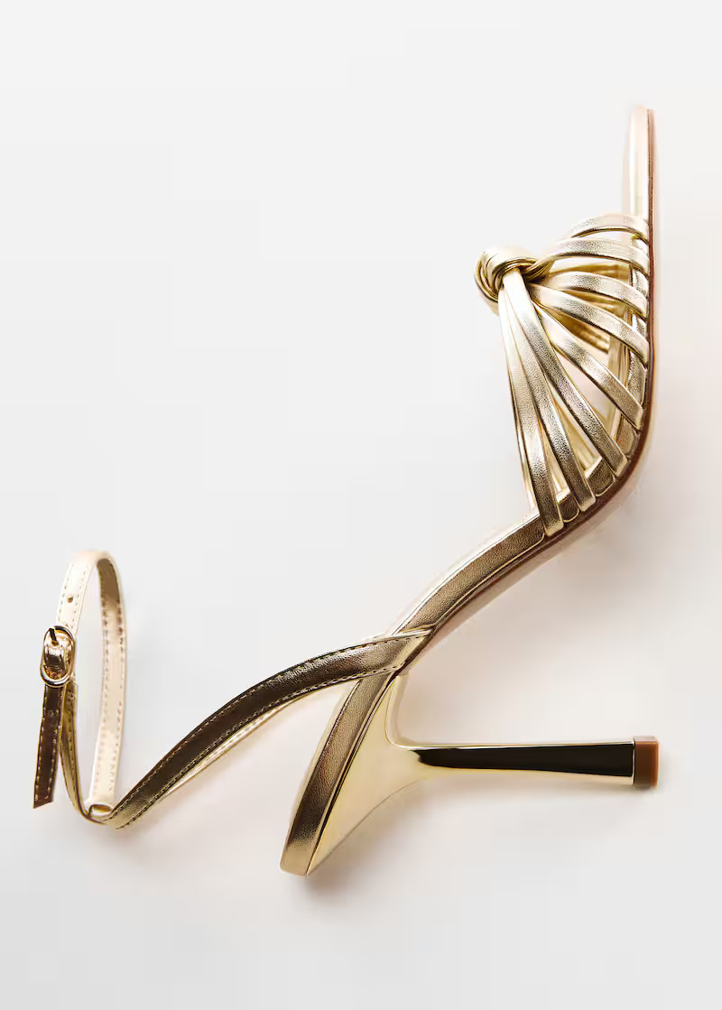 Strappy heeled sandals -  Women | Mango United Kingdom | MANGO (UK)