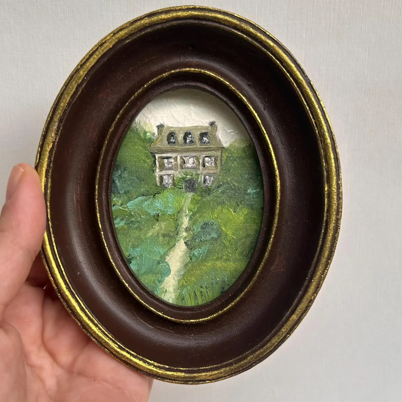 Framed Farmhouse Oil Painting: Back Signed Original Vintage Art | Etsy (Global)