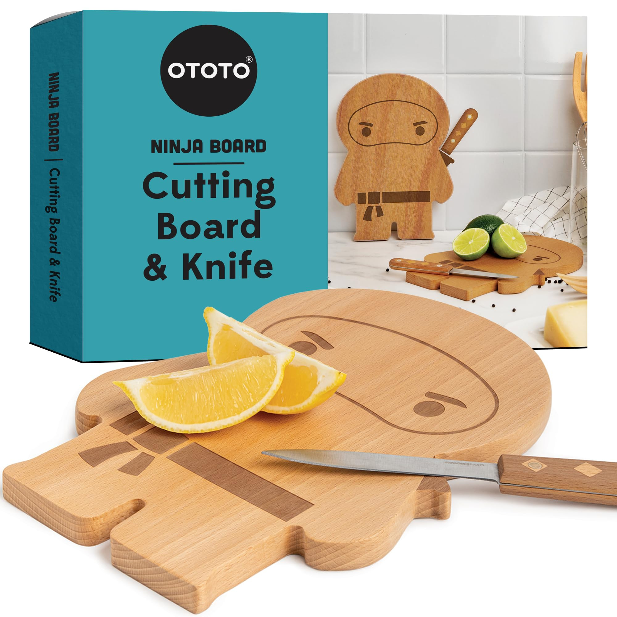OTOTO Cutting Board Wooden & Plastic Cutting Boards for Kitchen, Fun & Spooky Kitchen Gadgets, Ho... | Amazon (US)