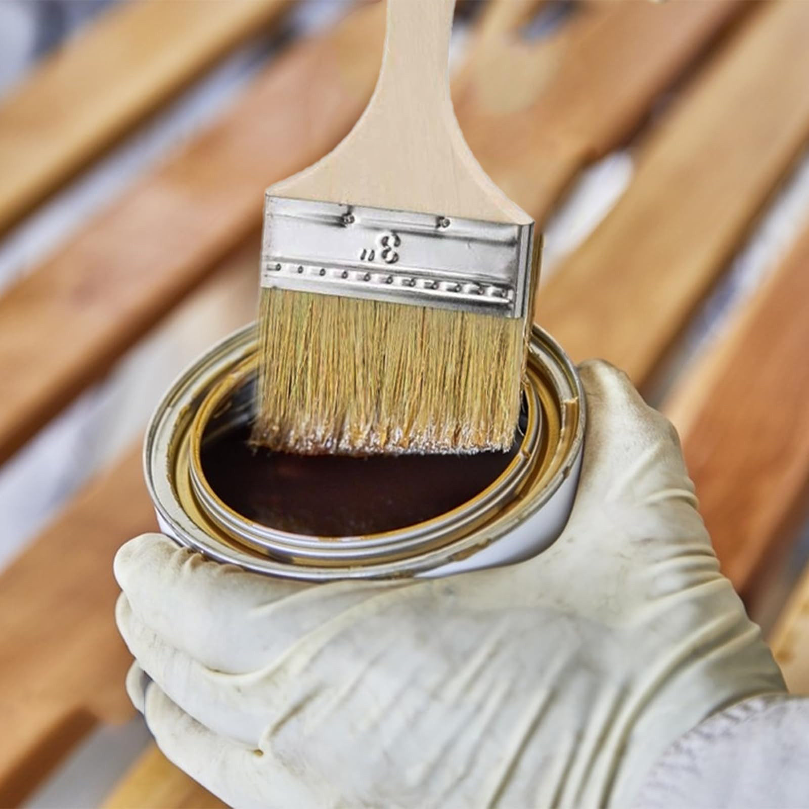 Paint Brush Set 5 Piece Paint Brushs for All Latex and Oil Paints & Stains Home Improvement Interior & Exterior Use | Amazon (US)