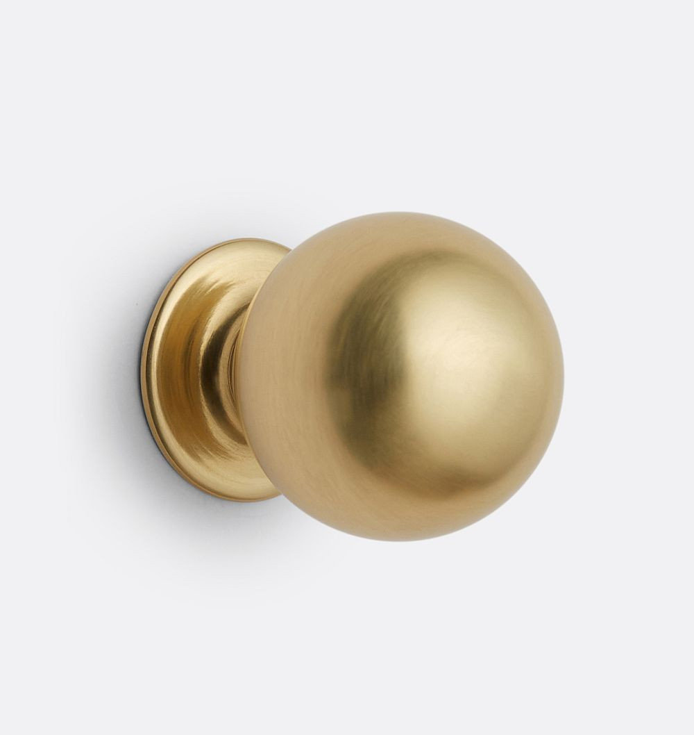 Classic Ball Knob, Mini - Aged Brass | Rejuvenation