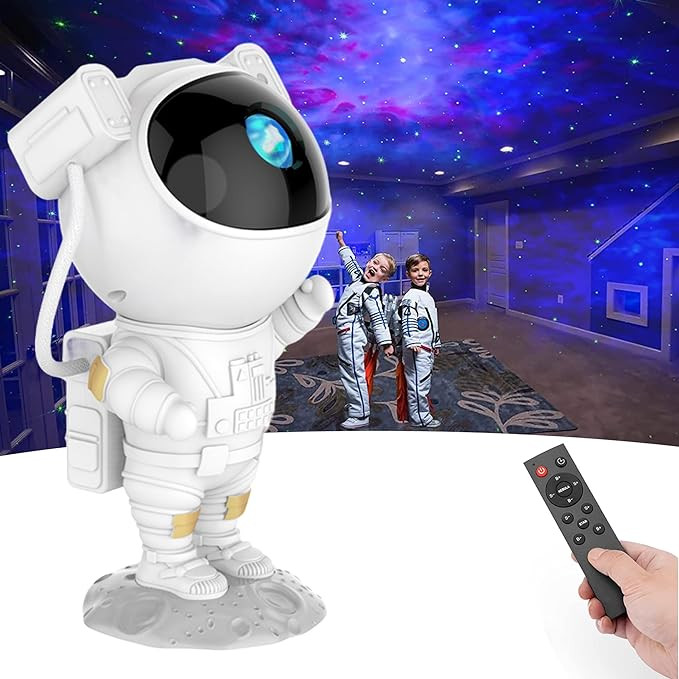SFOUR Star Projector,Galaxy Night Light,Astronaut Starry Nebula Ceiling LED Lamp with Timer and R... | Amazon (US)
