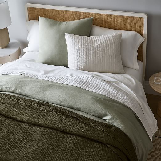 Airy Cotton Voile Solid Quilt & Shams | West Elm (US)