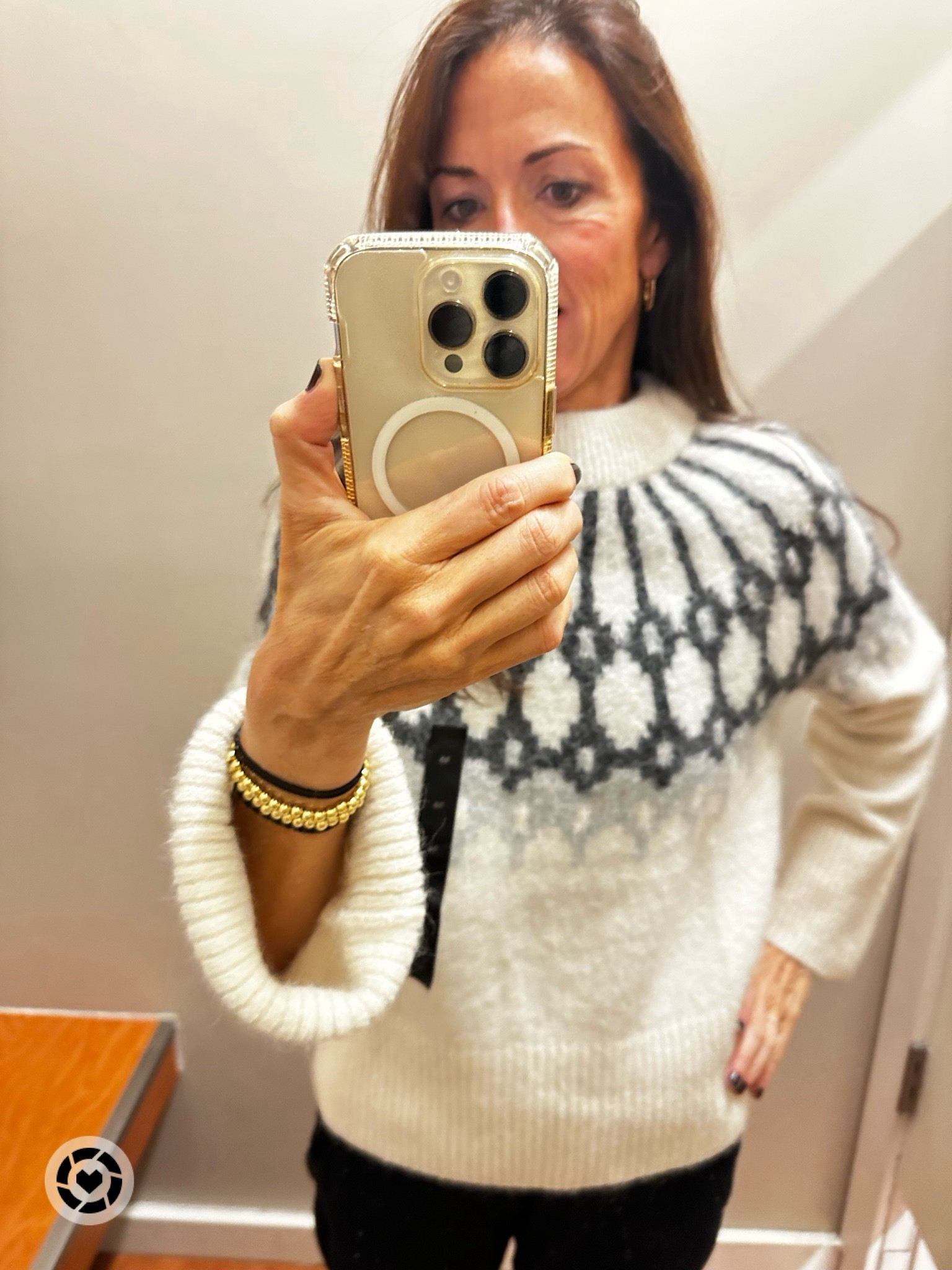 My favorite fair isle sweater. So soft and cozy. True to size. Perfect winter outfit  

#LTKsalealert #LTKstyletip #LTKover40