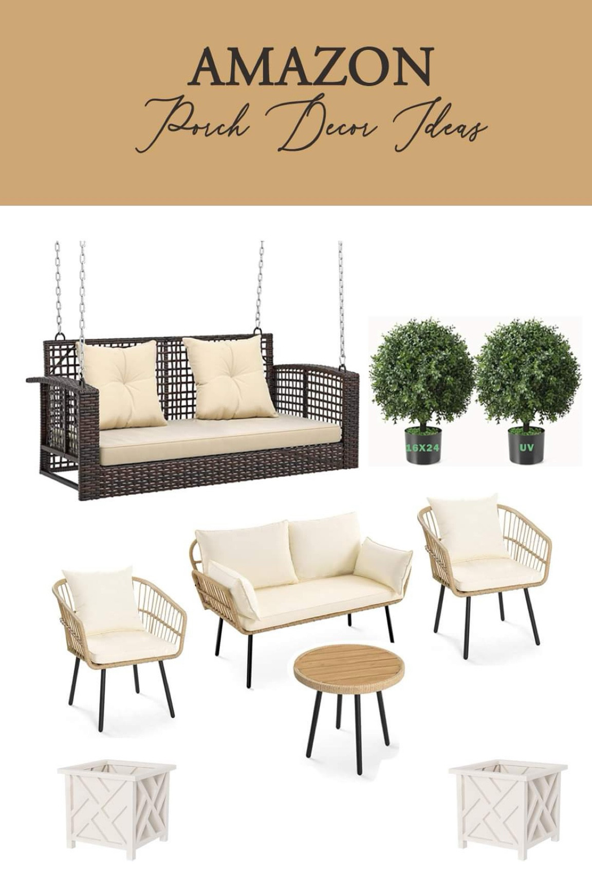 Porch Decor Ideas. Porch furniture. Patio Decor. Outdoor decor

#LTKhome #LTKsalealert #LTKSeasonal