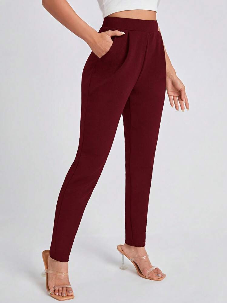 $10.44
Estimated
-37%
$16.69
Last day
Last day
22% OFF For orders $9.00+
30% OFF For orders $49.00+
10% OFF For orders $49.00+
SHEIN Essnce Solid Slant Pocket Skinny Pants
4.86
(1000+)
Color: Burgundy











Size
US
Check My Size
2 (XS)
4 (S)
6 (M)
8/10 (L)
True to Size
Not your size? Tell me your size
 | SHEIN