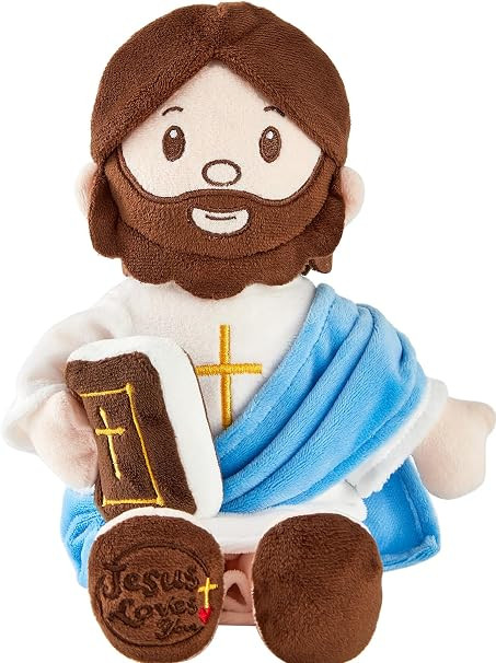 Jesus Plush Doll Jesus Plushie Stuffed Toy with Book Christian Stuff Religious for Kids Christeni... | Amazon (US)