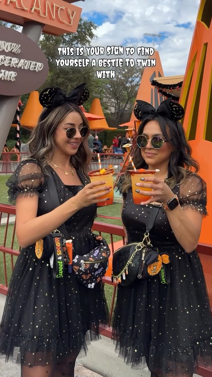 Baby got bats 🦇🦇and twinning is what we do! Might as well call us twitches ! ✨👯‍♀️🌙🧹

#DisneylandHalloween
#HalloweenAtDisneyland
#DisneylandOutfits
#SpookyStyle
#TwinningAtDisneyland
DisneyHalloweenLooks
BooToYou
HauntedDisneyStyle
DisneyCostumeMagic
HalloweenTwinning
PhantomVibes
SpookyChic
CastleOfScreams
DisneyBounding
GhoulishlyGlam