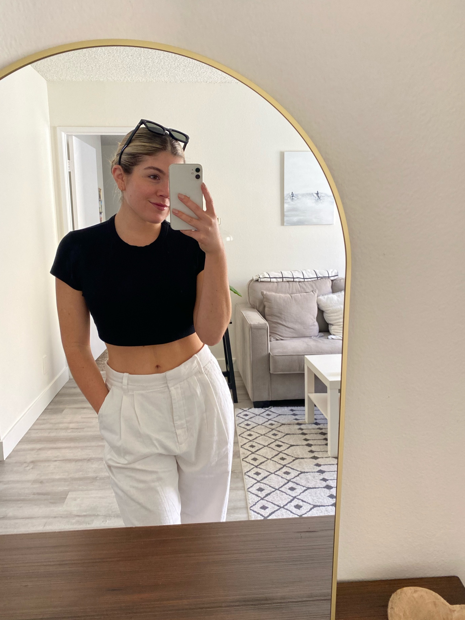 the easiest summer outfit! white linen trousers + the perfect black crop tee

#LTKU #LTKstyletip #LTKSeasonal