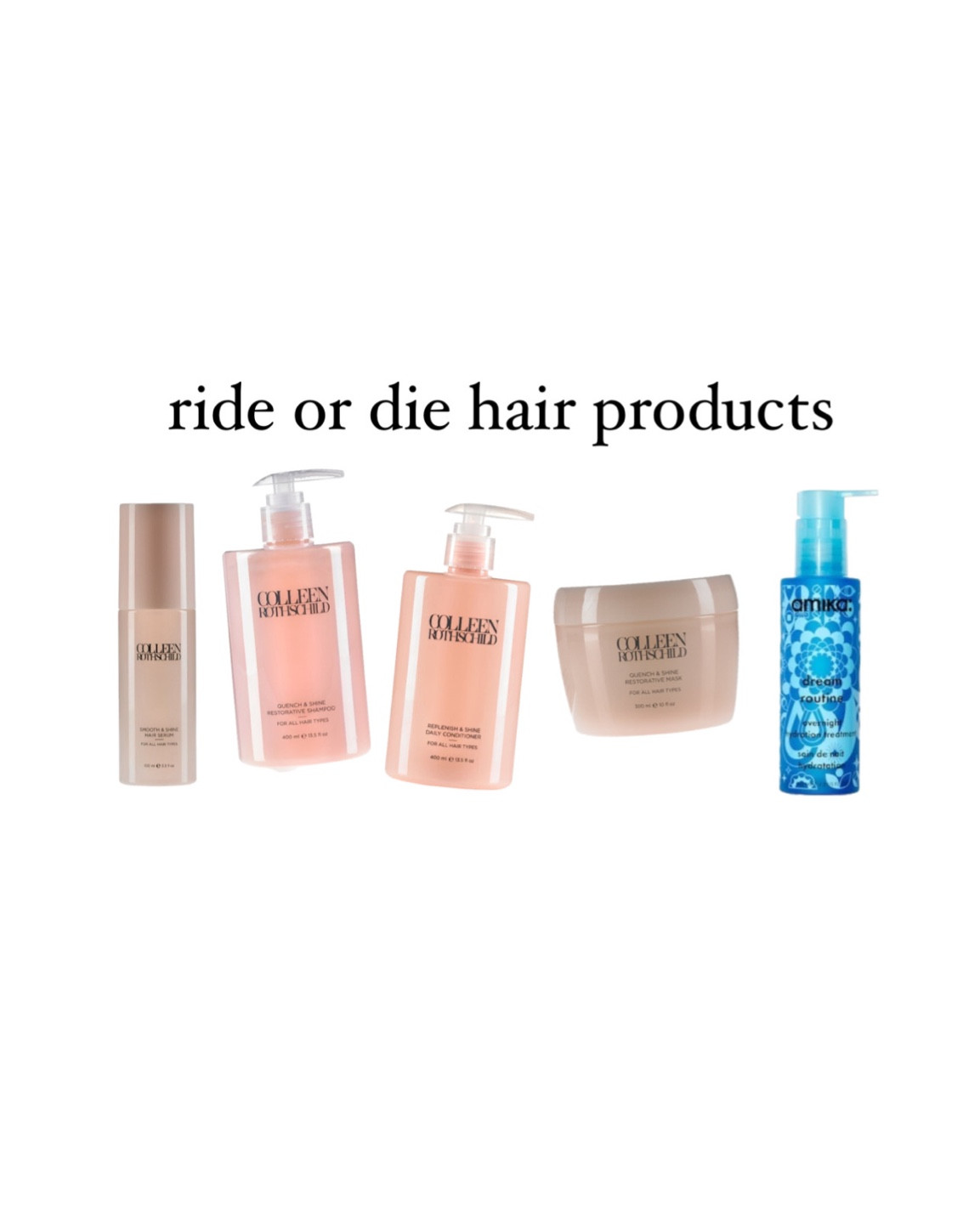Ride or die hair products 

#LTKbeauty #LTKSeasonal #LTKunder50