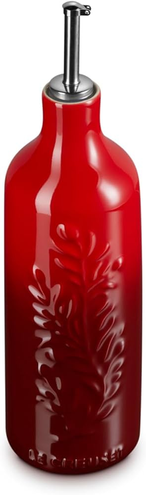 Le Creuset Stoneware Olive Branch Collection Oil Cruet, 20 oz., Cerise | Amazon (US)