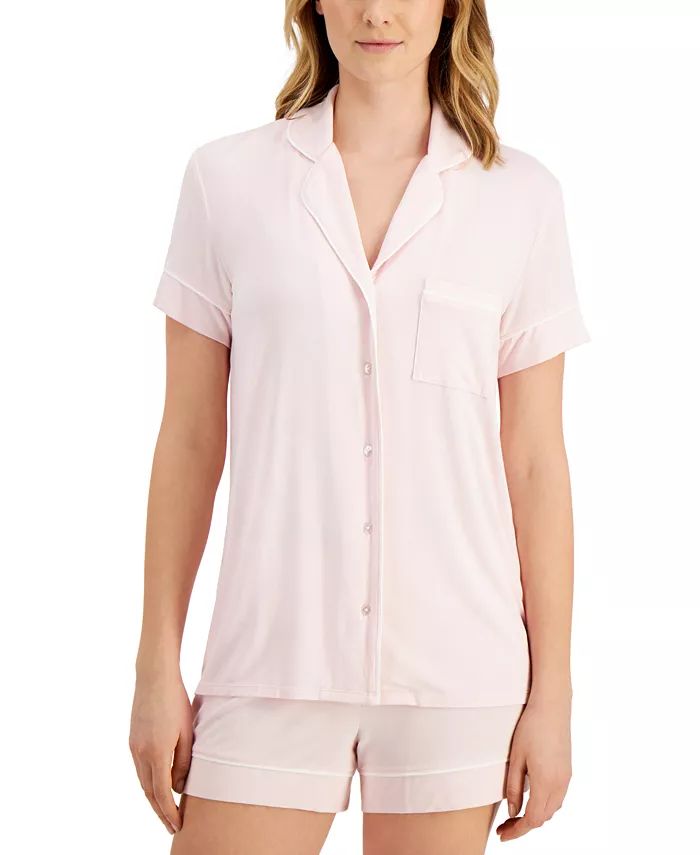 Ultra Soft Modal Top & Shorts Pajama Set, Created for Macy's | Macys (US)