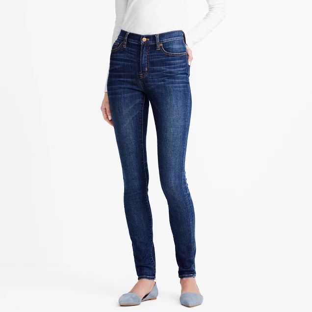 Classic blue wash high-rise skinny jean with 29 | J.Crew Factory