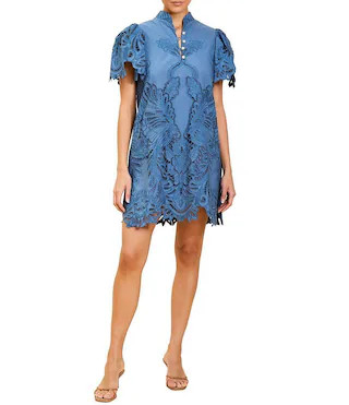 Mestiza New York Elliana Broderie Mini Dress -  XL | Dillard's