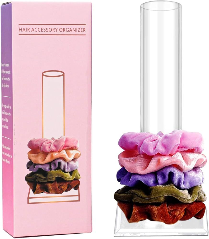 OAOLEER 10inch Scrunchie Holder Stand,Clear Jewelry Organizer for Teen Girl Women Gifts, The Perf... | Amazon (US)
