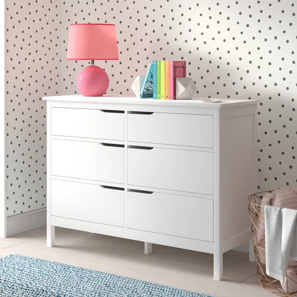 Savain 46.5'' Wide 6 - Drawer Double Dresser | Wayfair North America