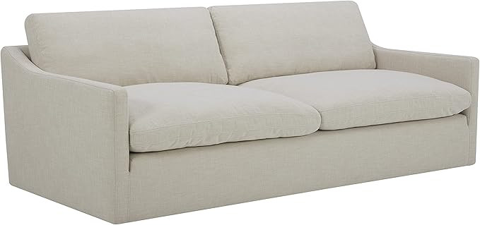 Amazon Brand – Stone & Beam Rustin Contemporary Deep-Seated Sofa Couch, 89"W, Cream | Amazon (US)